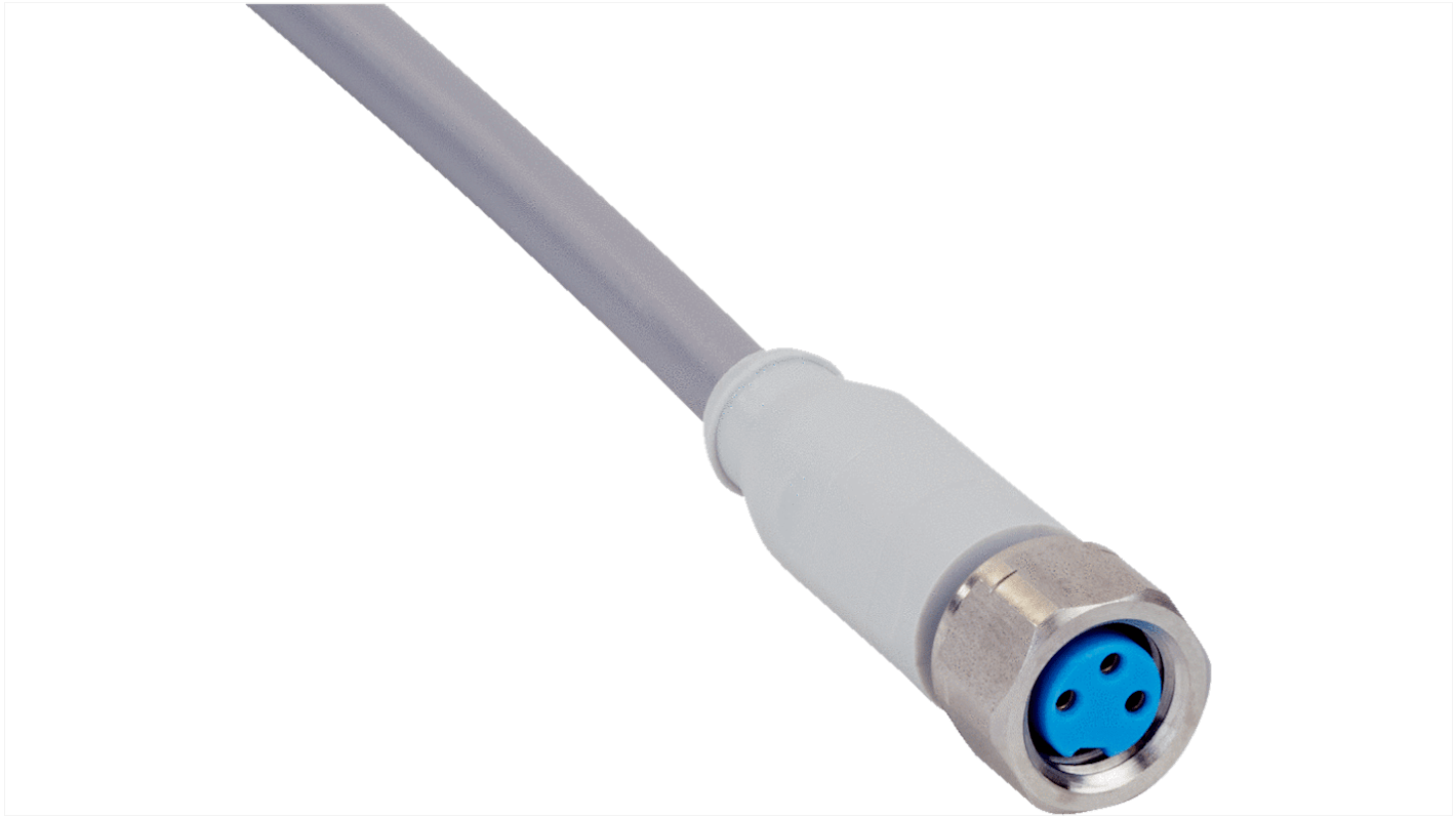 Sick Female 3 way M8 to Unterminated Sensor Actuator Cable, 2m