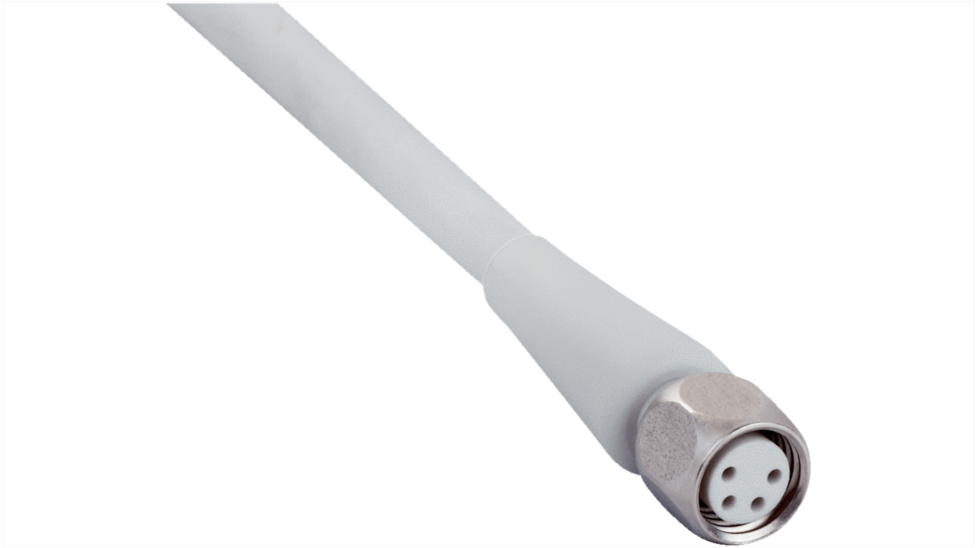 Cable de conexión Sick, con. A M8 Hembra, 4 polos, con. B Sin terminación, long. 5m, 30 V, 4 A, IP69K