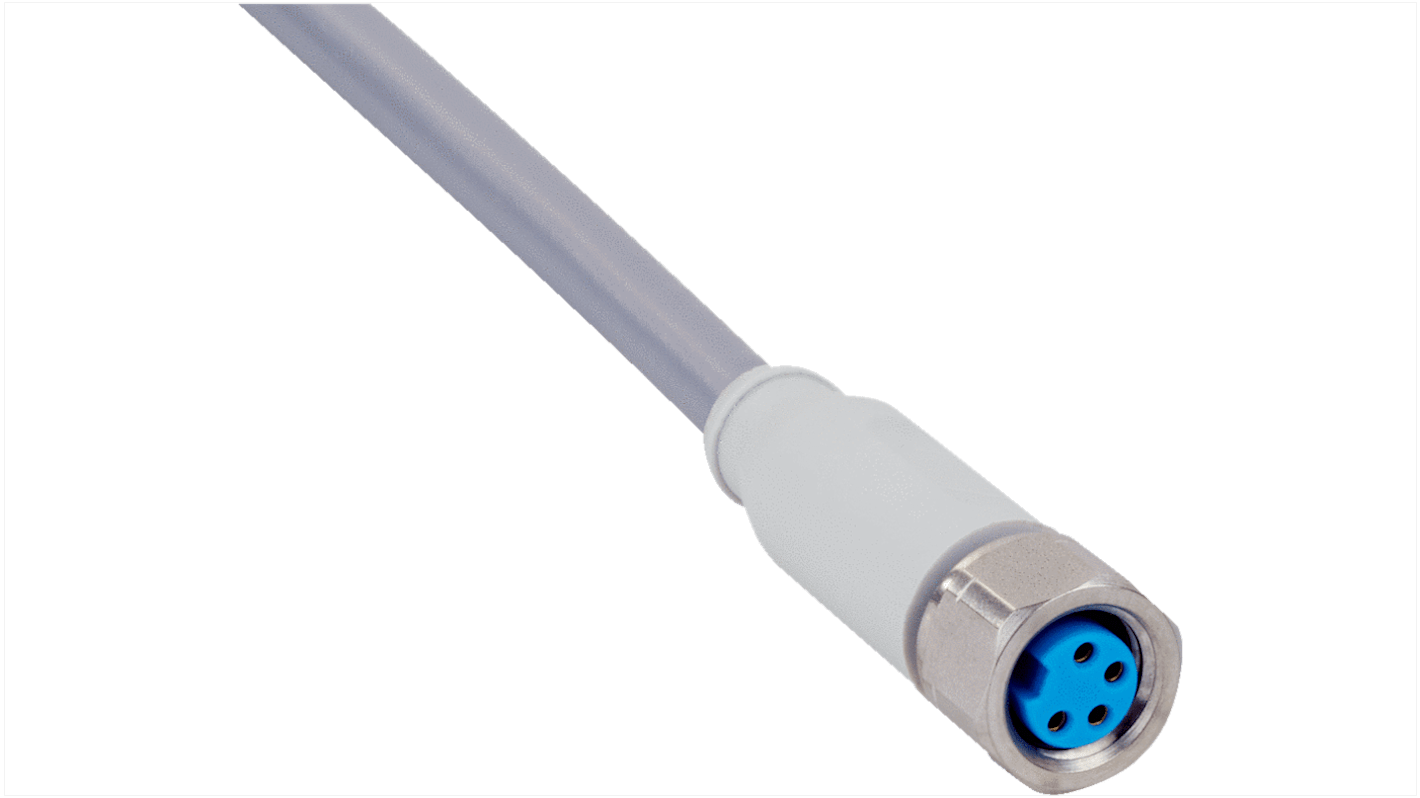 Cable de conexión Sick, con. A M8 Hembra, 4 polos, con. B Sin terminación, long. 25m, 30 V, 4 A, IP69K