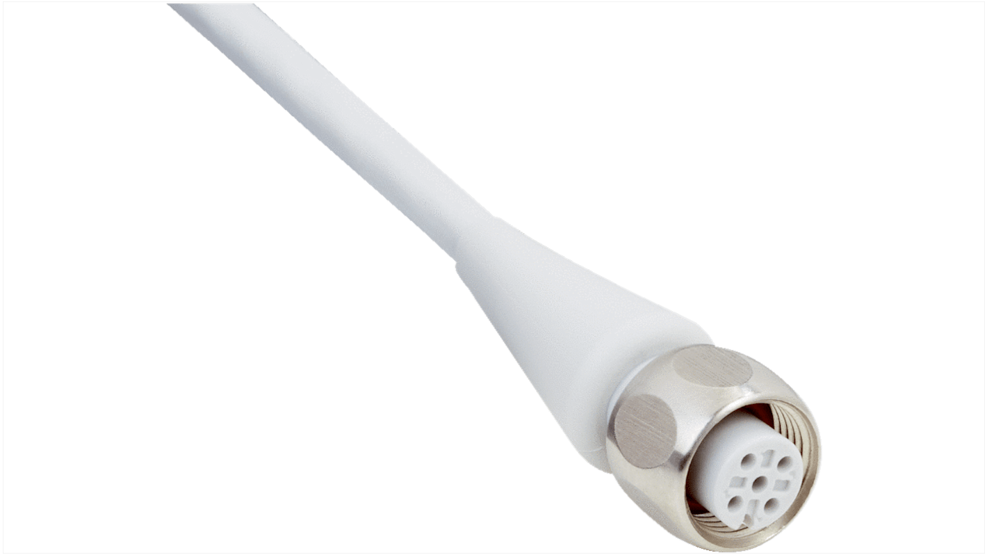 Cable de conexión Sick, con. A M12 Hembra, 5 polos, con. B Sin terminación, long. 2m, 60 V, 4 A, IP69K