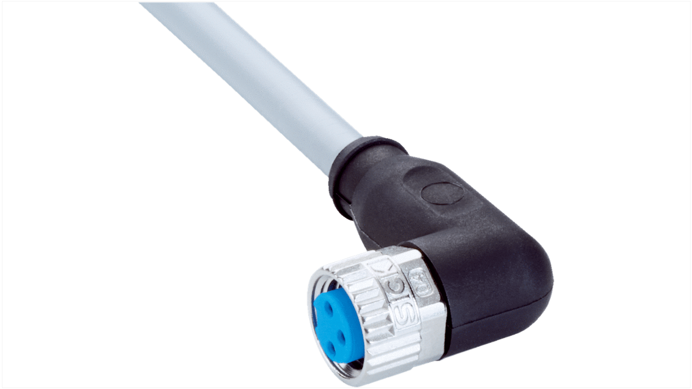 Cable de conexión Sick, con. A M8 Hembra, 3 polos, con. B Sin terminación, long. 10m, 60 V, 4 A, IP67