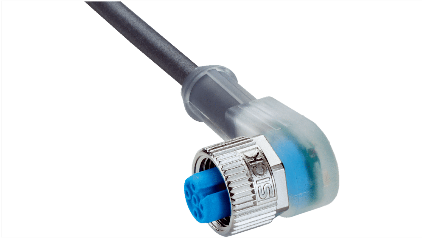 Sick Female 4 way M12 to Unterminated Sensor Actuator Cable, 2m