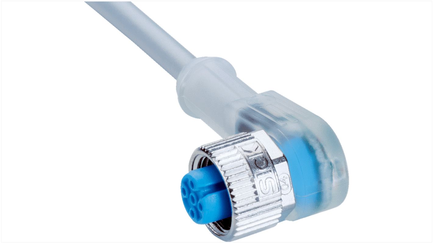 Sick Female 4 way M12 to Unterminated Sensor Actuator Cable, 5m