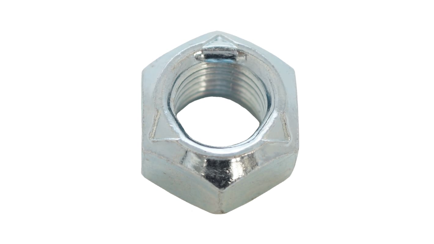 RS PRO, Bright Zinc Plated Steel Locking Nut, DIN 980V, M6