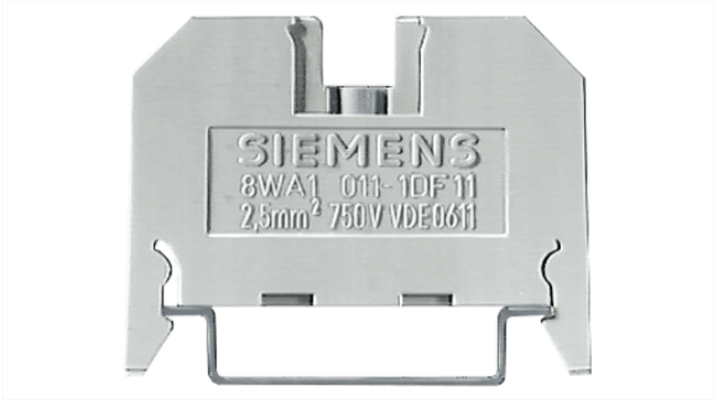 Siemens 8WA1011 Series Red Terminal Block, 2.5mm², Screw Termination