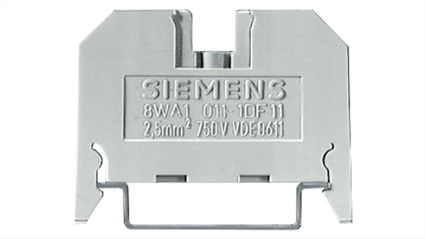 Siemens 8WA1011 Series Orange Terminal Block, 2.5mm², Screw Termination