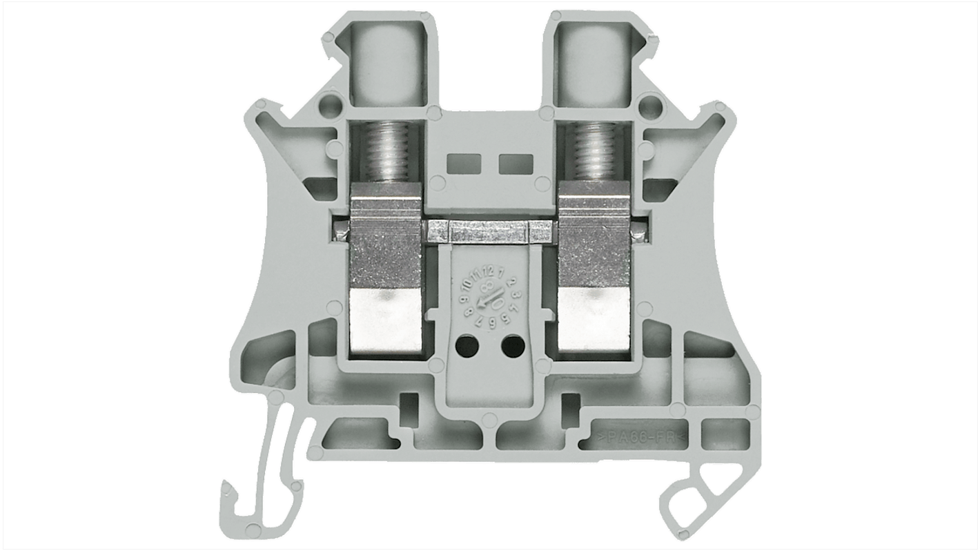 Siemens 8WH1000 Series Grey DIN Rail Terminal Block, 10mm², Screw Termination