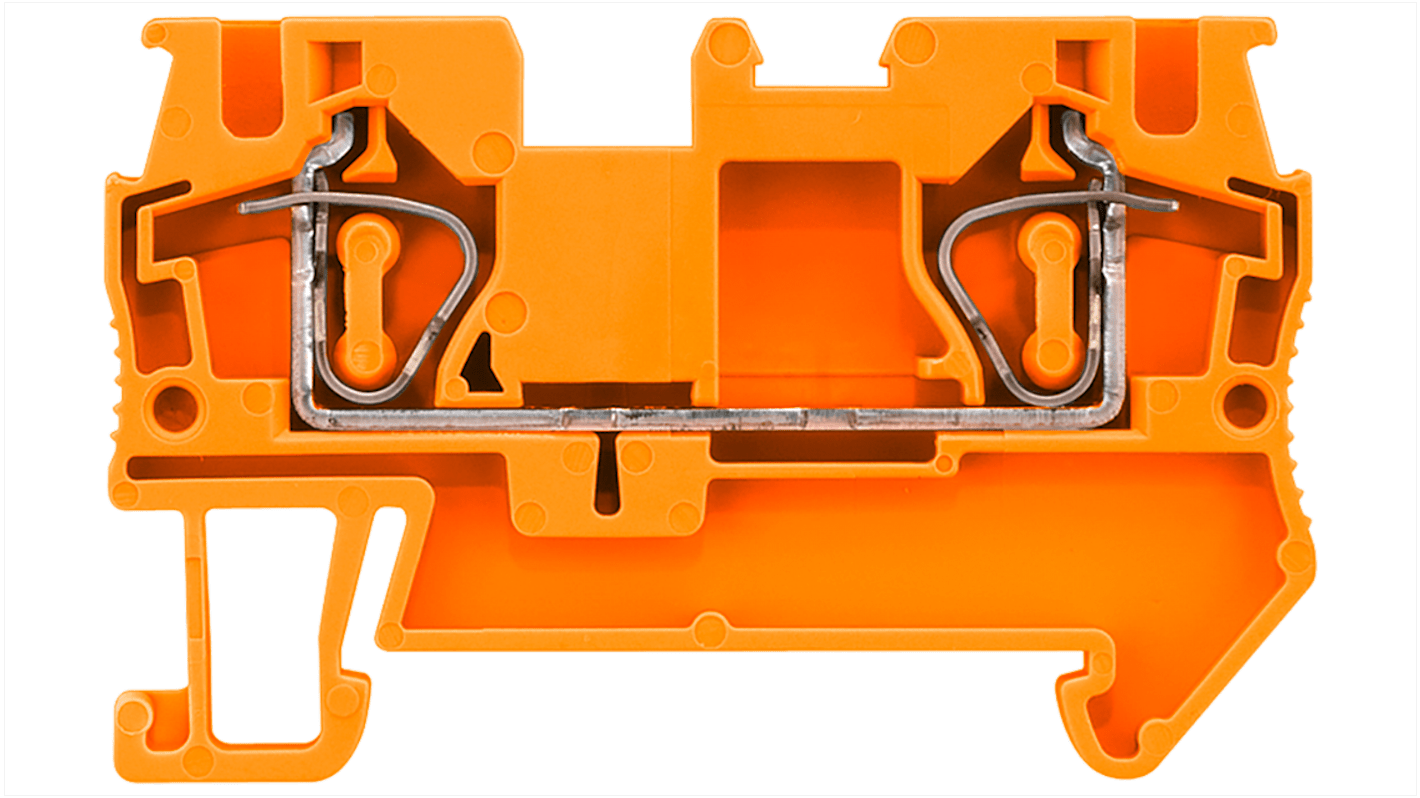 Siemens 8WH2000 Series Orange DIN Rail Terminal Block, 2.5mm², Spring Termination