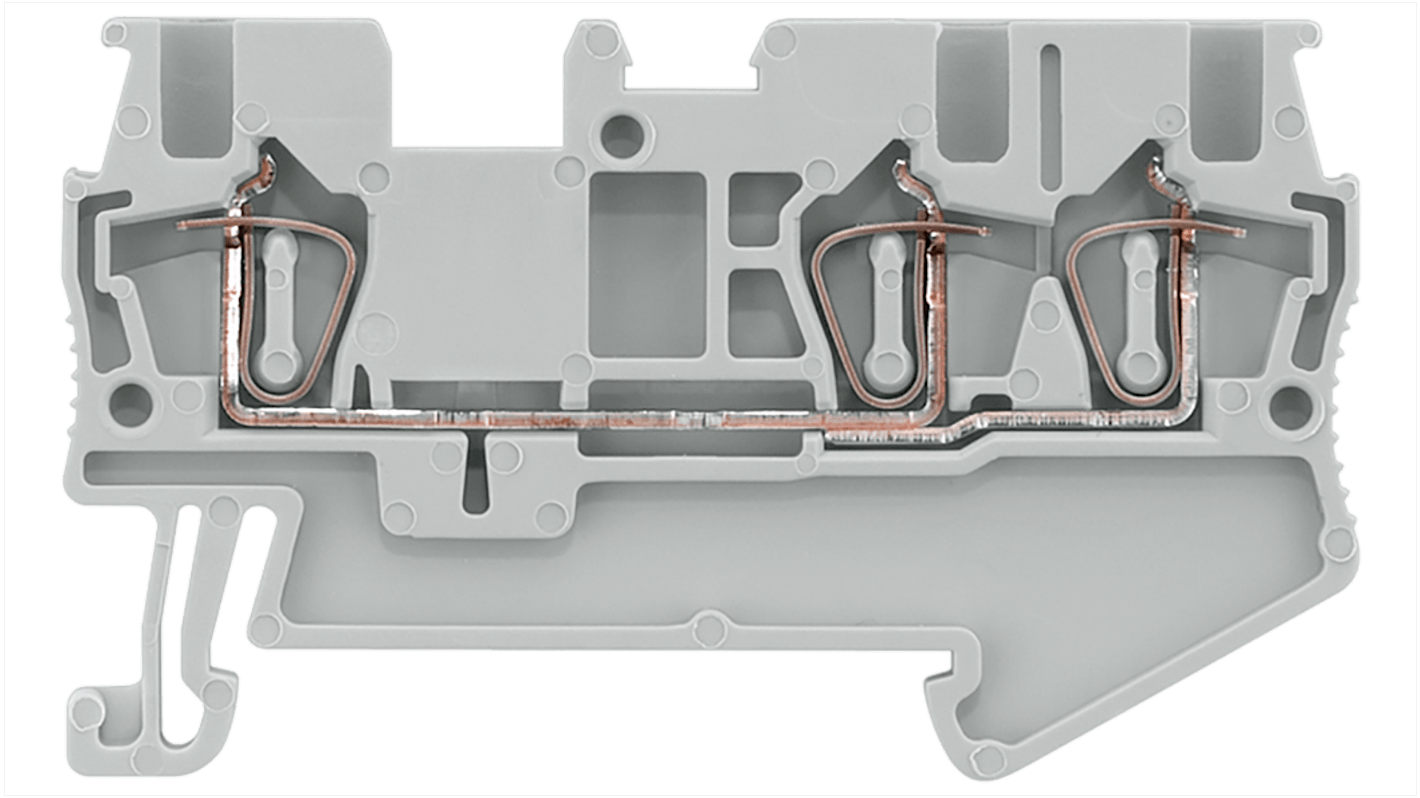 Siemens 8WH2003 Series Grey DIN Rail Terminal Block, 1.5mm², Spring Termination