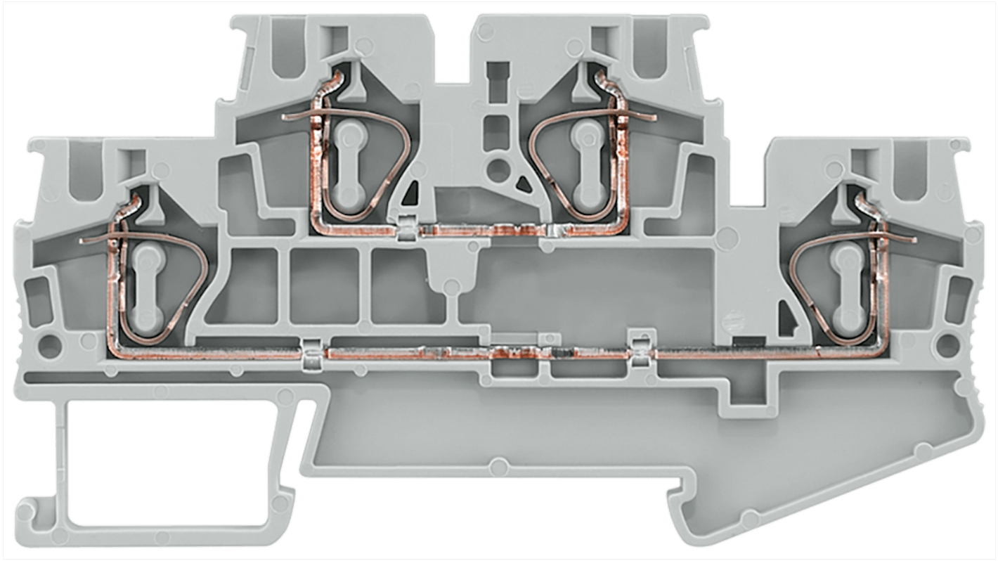 Morsettiera per guida DIN Siemens, Grigio, 17.5A