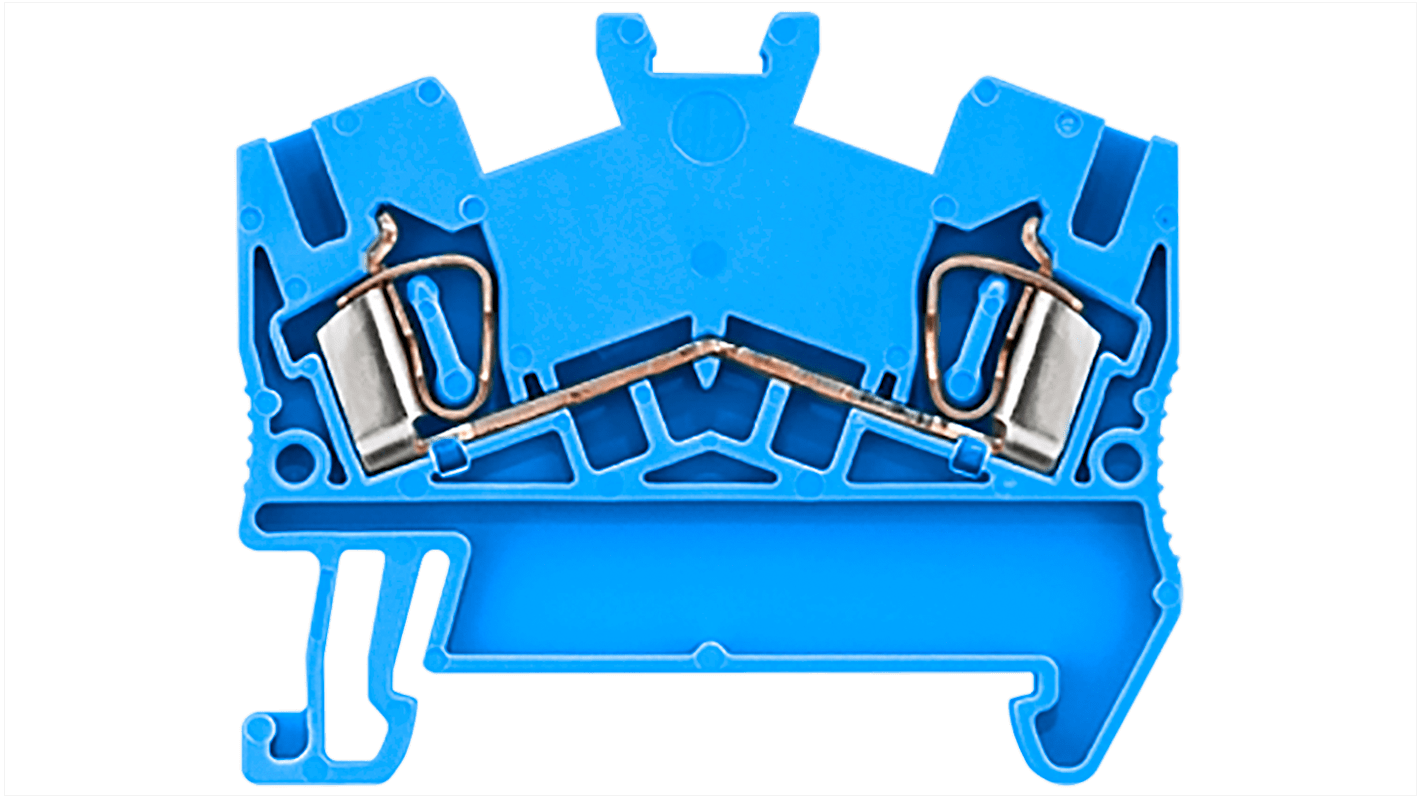 Siemens 8WH2500 Series Blue DIN Rail Terminal Block, 2.5mm², Spring Termination