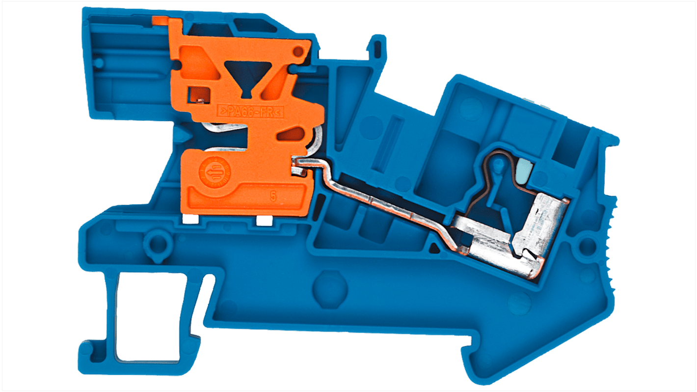 Siemens 8WH6001 Series Blue DIN Rail Terminal Block, 6mm²