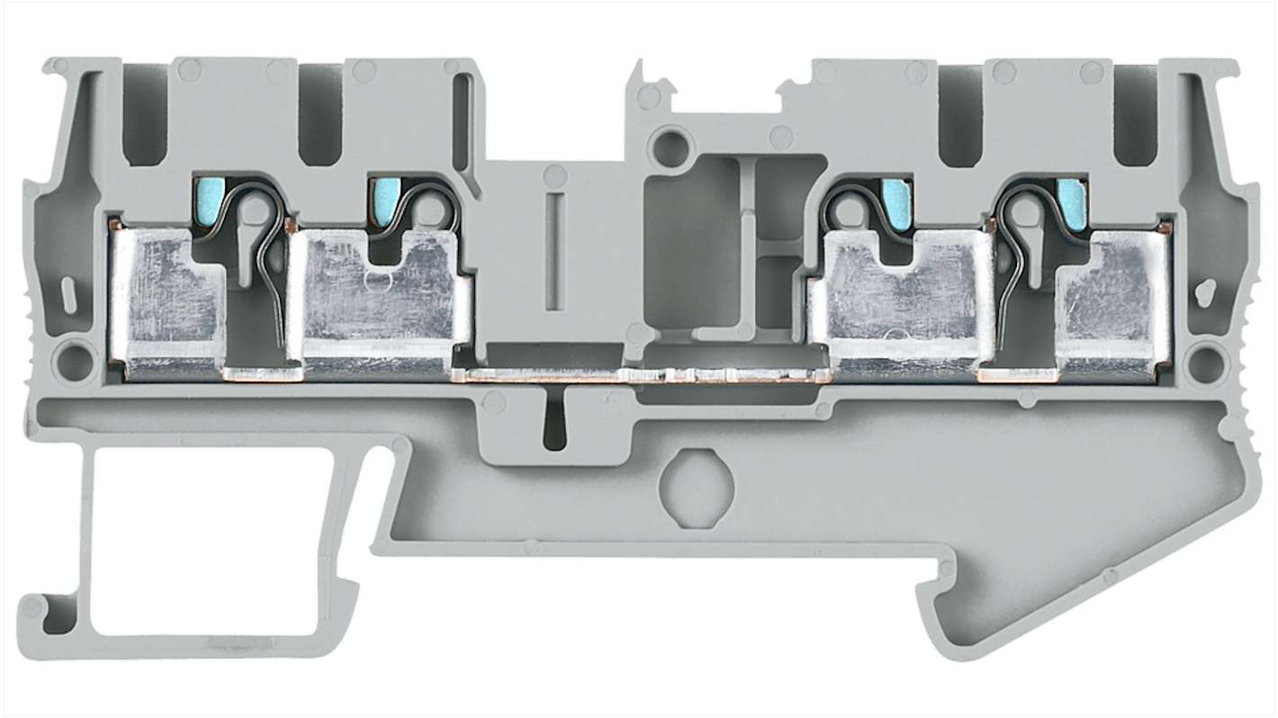 8WH60040AF00 Siemens 8WH6004 Series Grey DIN Rail Terminal Block, 2