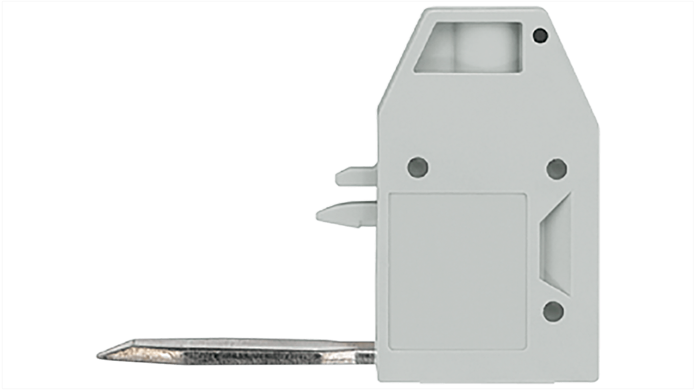 Bloc de jonction rail DIN Siemens 8WH9120, 10mm², Gris