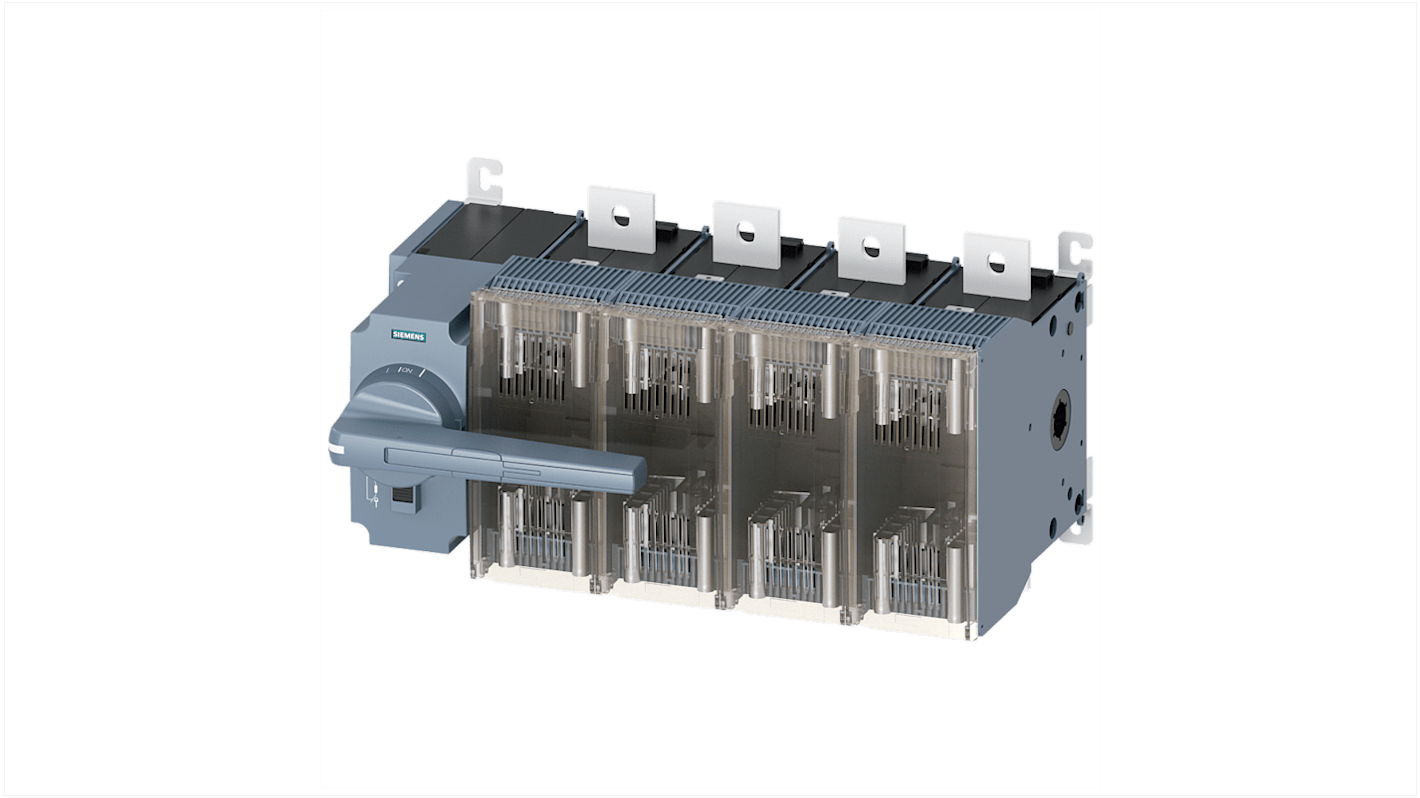 Sezionatore portafusibili Siemens 3KF5480-2LF11, corrente max 800A, 4, fusibile , fusibile NH2, NH3 3KF5