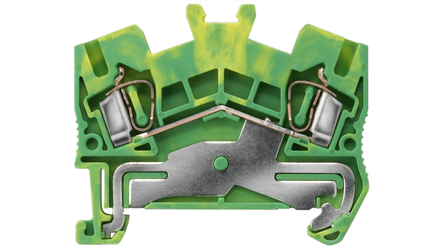 8WH2500-0CF07 | Siemens Green/Yellow DIN Rail Terminal Block, 4mm² ...