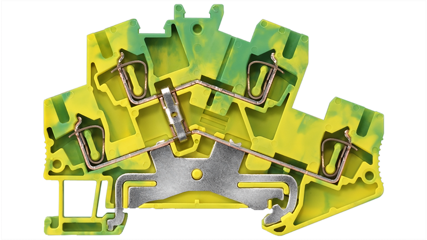 8WH2520-0CF07 | Siemens Green/Yellow DIN Rail Terminal Block, 4mm² ...