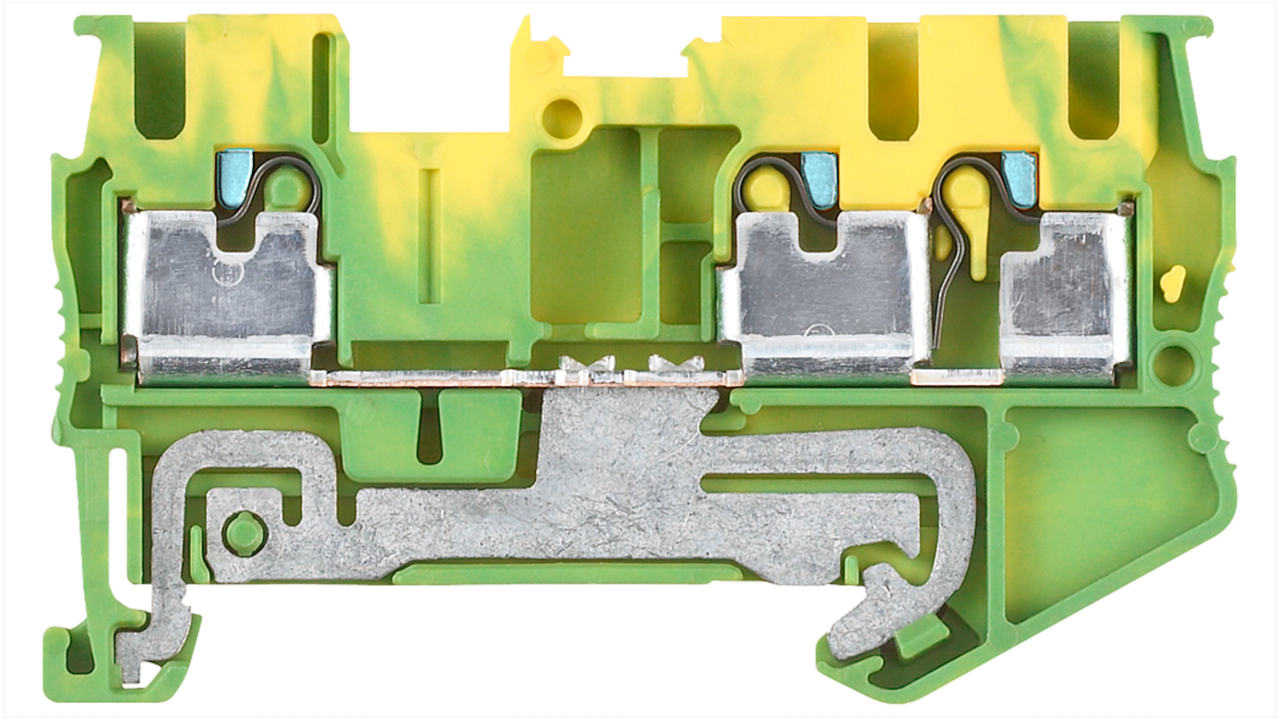 Morsettiera per guida DIN Siemens, Verde/Giallo, livello Singolo