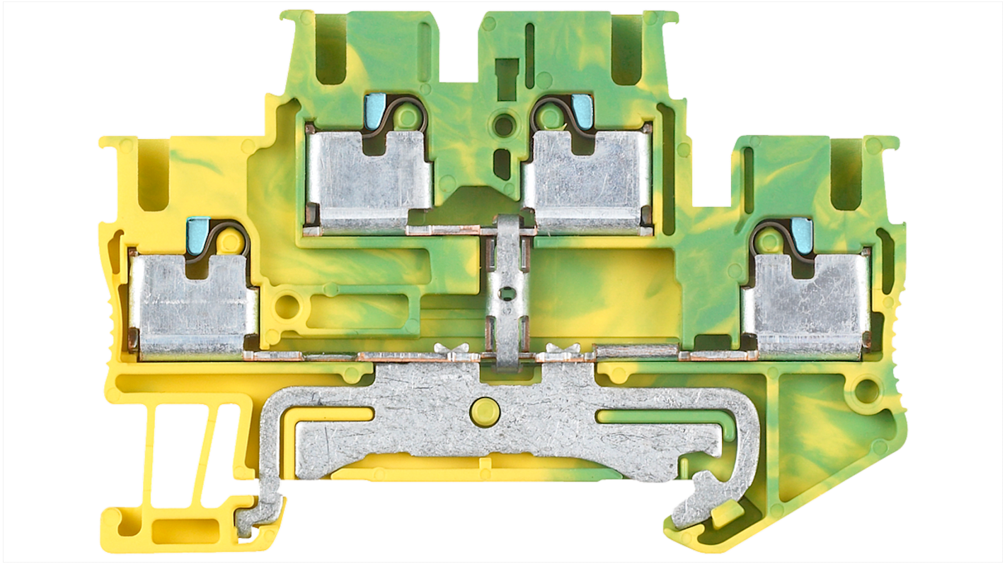 Siemens Reihenklemmenblock Zweifach Grün/Gelb, 2.5mm²