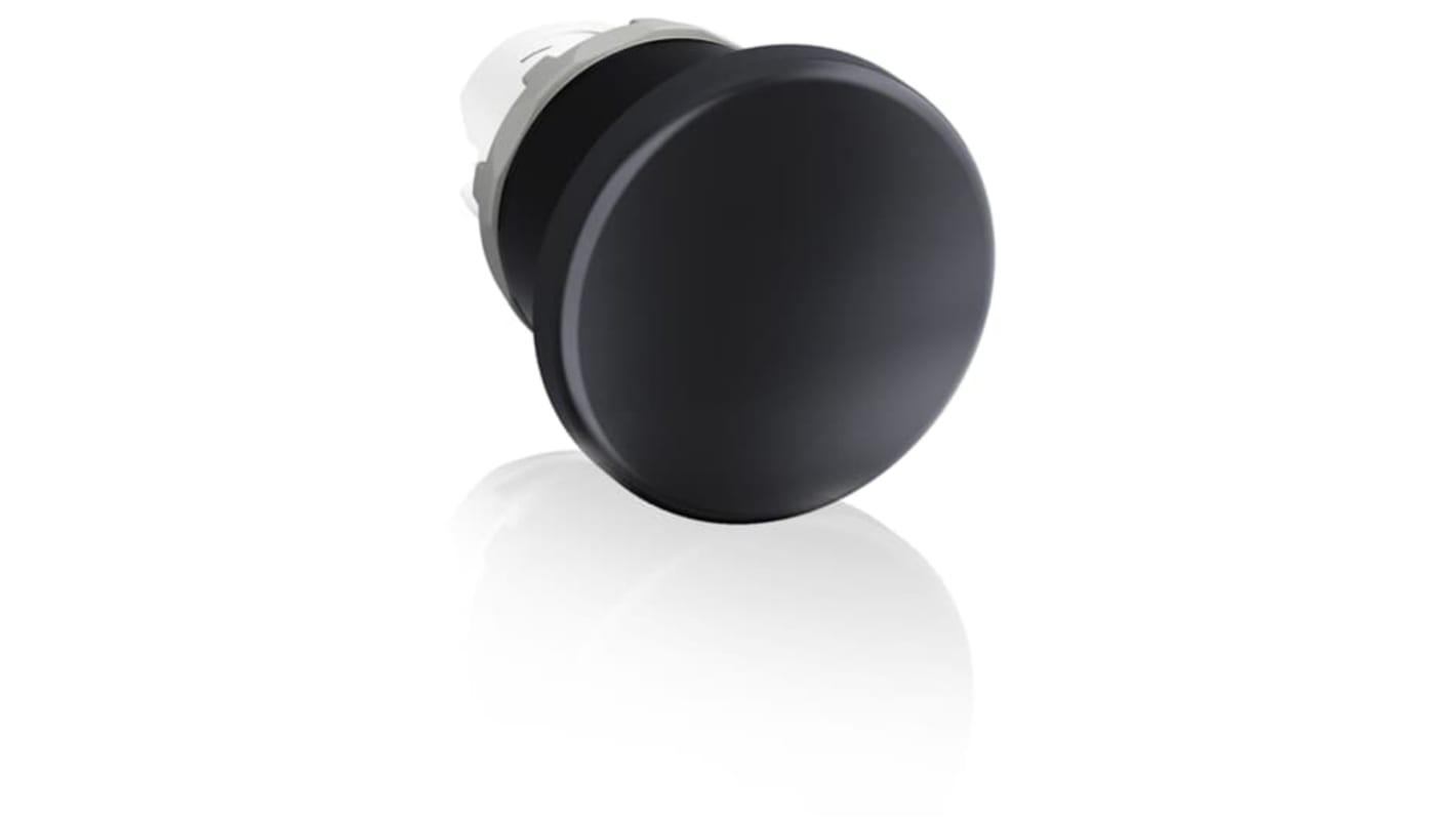 ABB Modular Series Black Momentary Push Button Head, 40mm Cutout