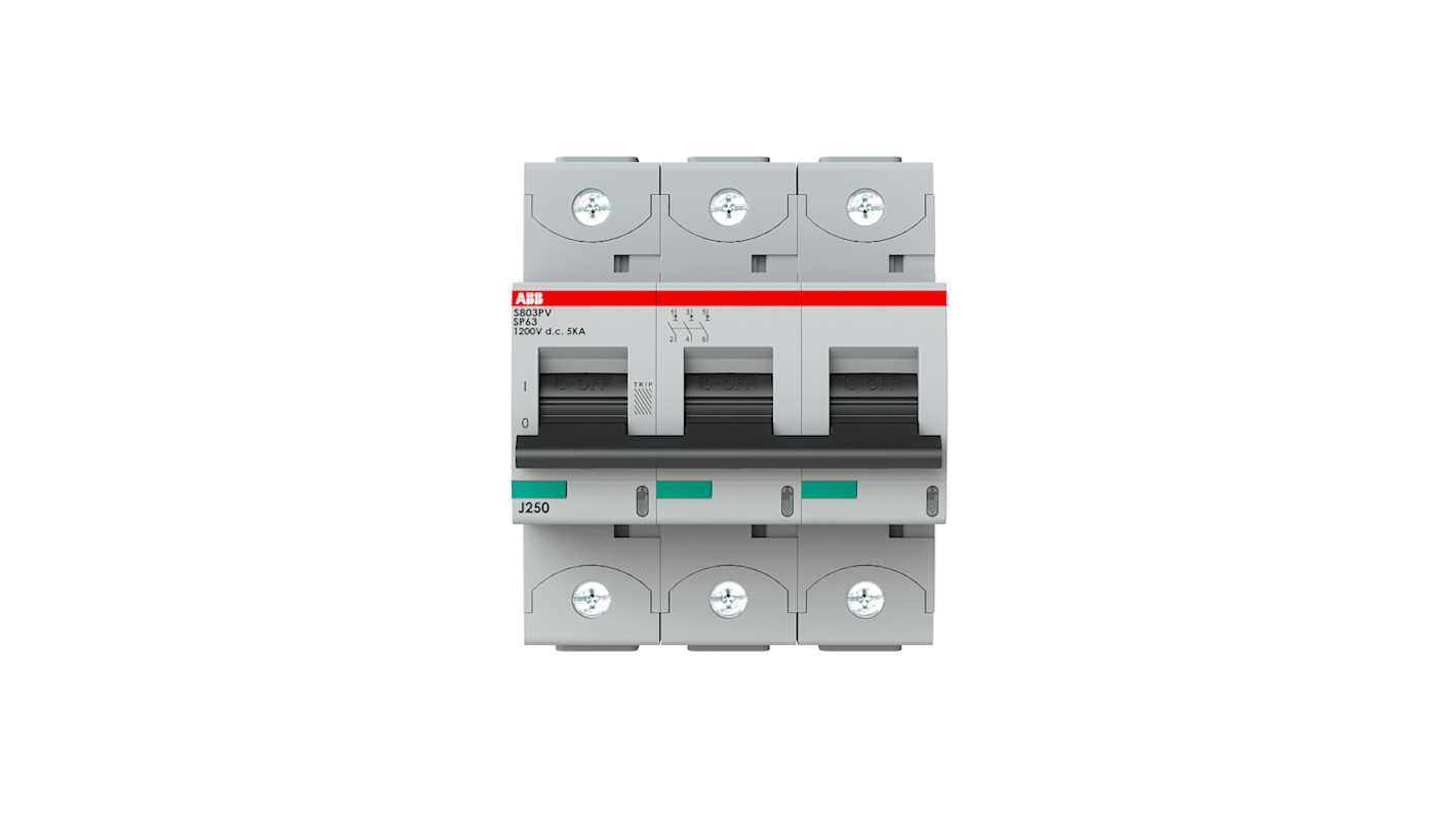 Interruttore magnetotermico ABB 3P 63A, Tipo B