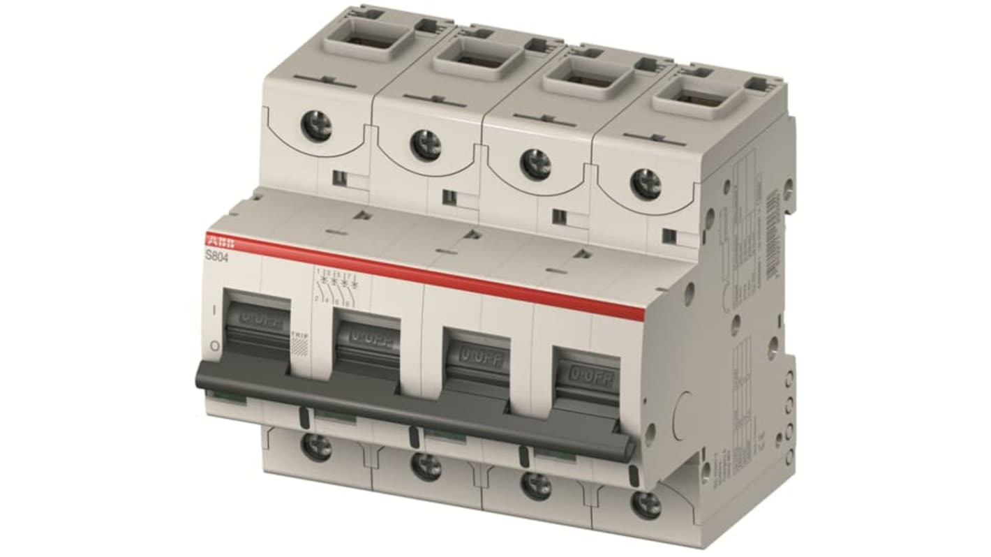 ABB High Performance S800N MCB, 4P, 16A Curve B