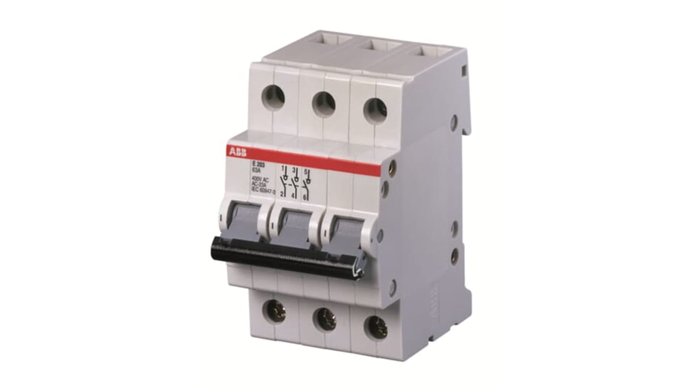 ABB E200 E203 Geräteschutzschalter Isolator für Befehlslast, 230 → 400V ac