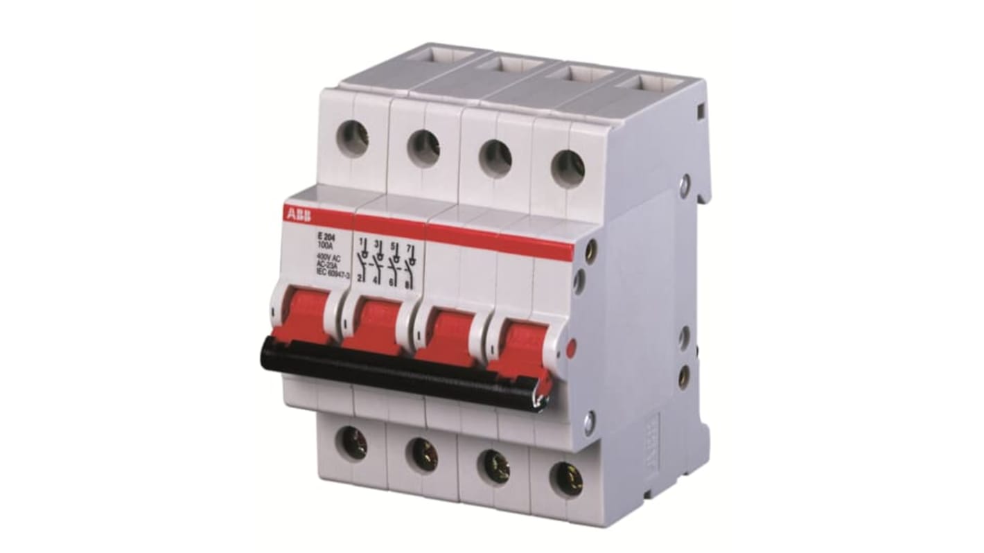 ABB E200 E204 Geräteschutzschalter Isolator für Befehlslast, 230 → 400V ac