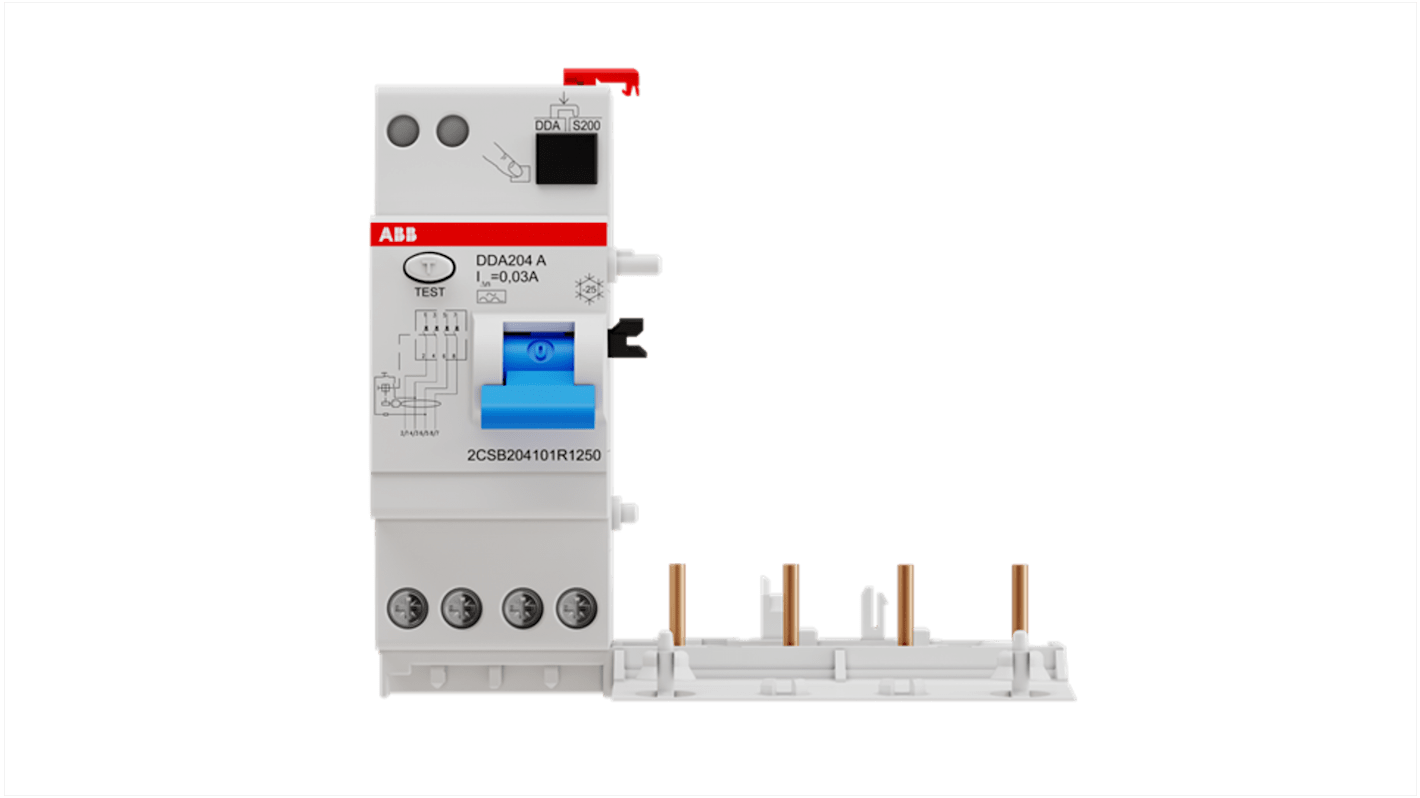 ABB DDA200 RCD, 25A, 4 Pole, 30mA