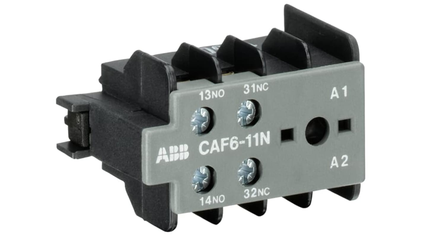 ABB Auxiliary Contact, 2 Contact, Front Mount, CAF6