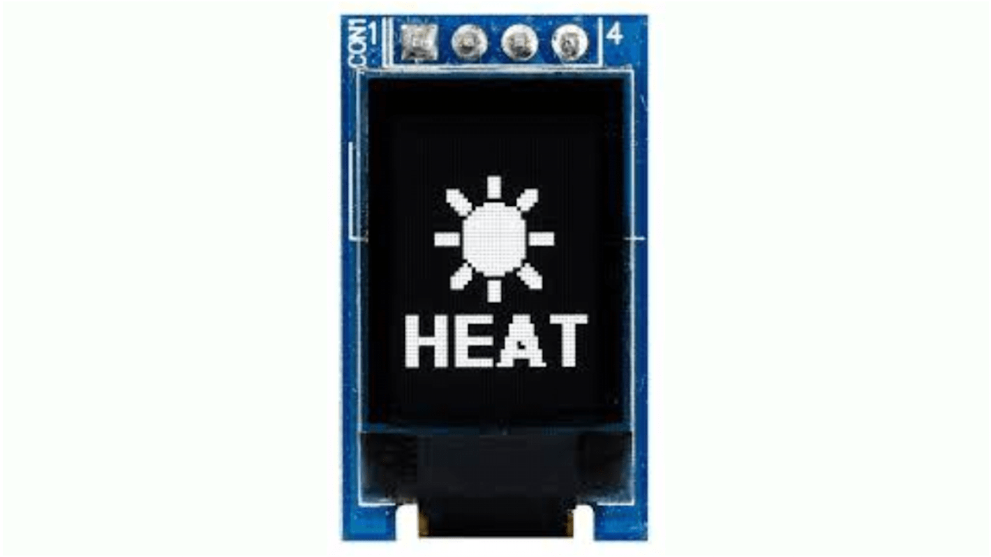 Midas 0.71in White Passive matrix OLED Display 48 x 64pixels COB I2C Interface