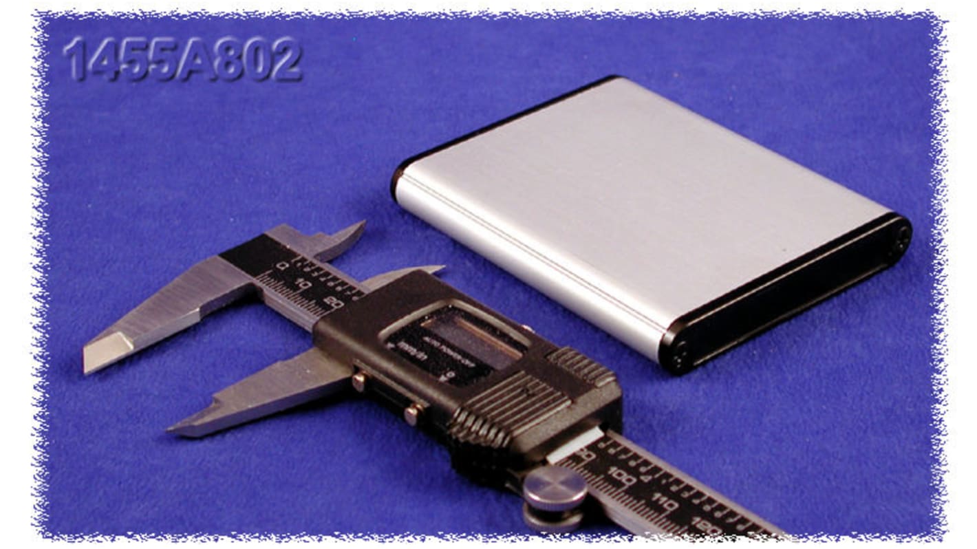 Caja Hammond de Aluminio Extruido, 80 x 70 x 12mm, IP54