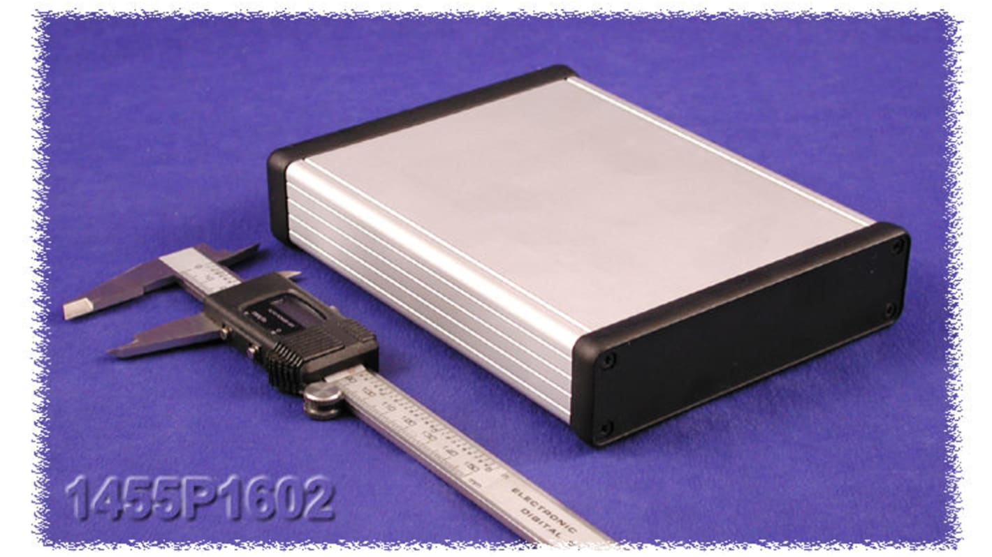 Hammond 1455 Series Extruded Aluminium Enclosure, IP54, 160 x 125 x 31mm