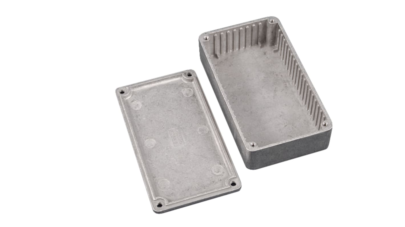 Hammond 1590 Series Die Cast Aluminium Enclosure, IP65, Flanged, 121 x 66 x 40mm