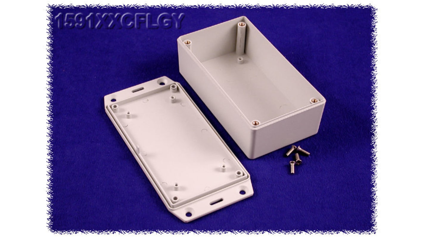 Hammond 1591 Series ABS Enclosure, IP54, Flanged, 119 x 66 x 36mm