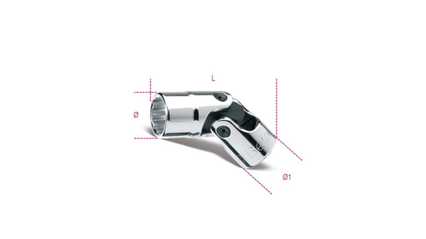 Bussola Bussola a giunto cardanico BETA 910B/SN 11, 11mm, attacco Quadrato 3/8 poll., lunghezza 49,5 mm