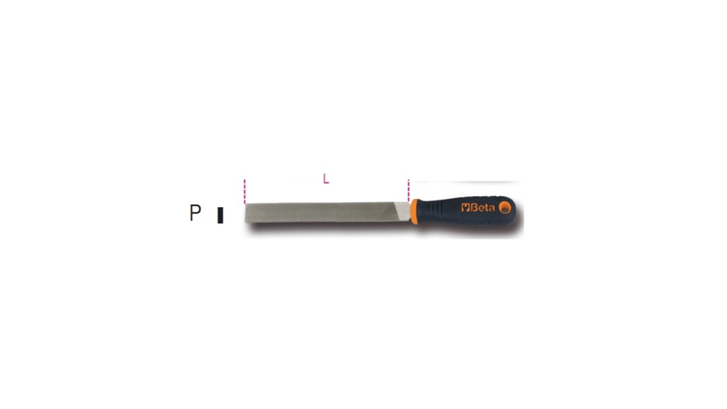 Lima BETA piatta, Liscio, L. 150mm, 1 pezzi