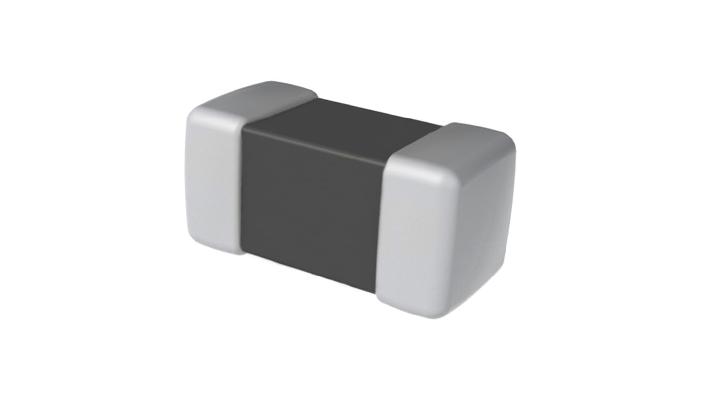 KEMET Ferrite Bead (Chip Bead), 0.063 x 0.031 x 0.031mm (Tape & Reel), 39.4Ω impedance at 25 MHz, 100Ω impedance at 100