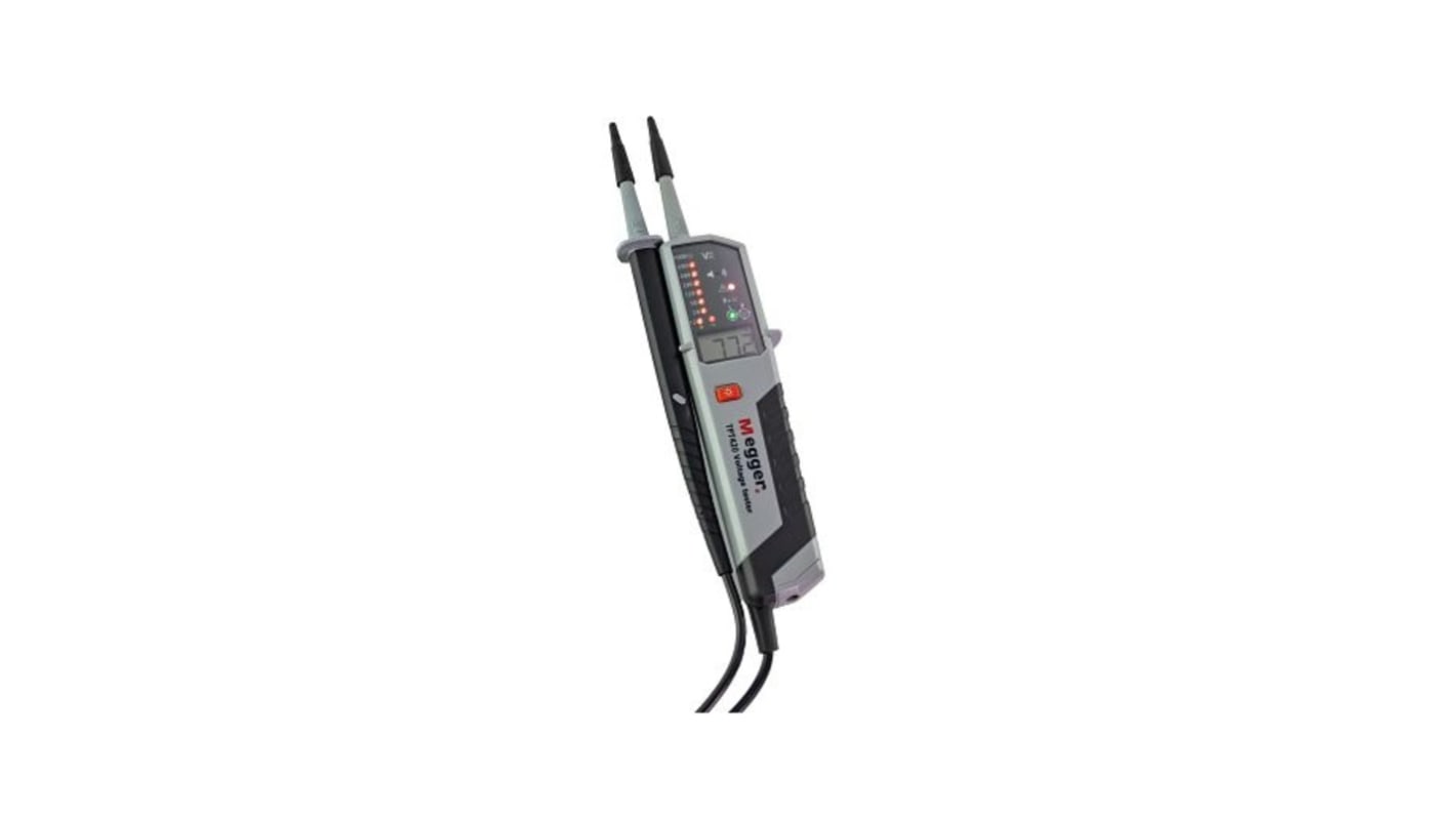 Megger TPT420, LCD, LED Voltage tester, 1000V ac, Continuity Check, Battery Powered, CAT IV With RS Calibration