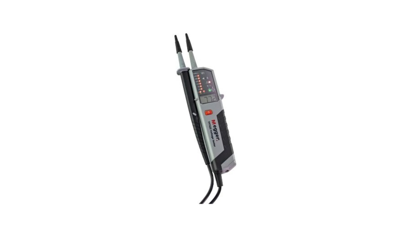 Megger TPT420, LCD, LED Voltage tester, 1000V ac, Continuity Check, Battery Powered, CAT IV UKAS