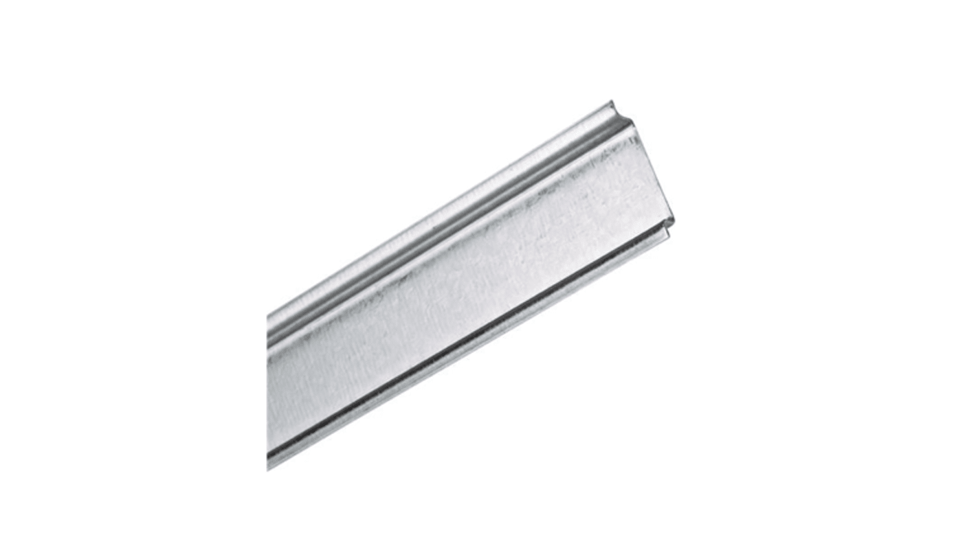 RS PRO Unperforated DIN Rail, Top Hat Compatible, 80mm x 35mm x 