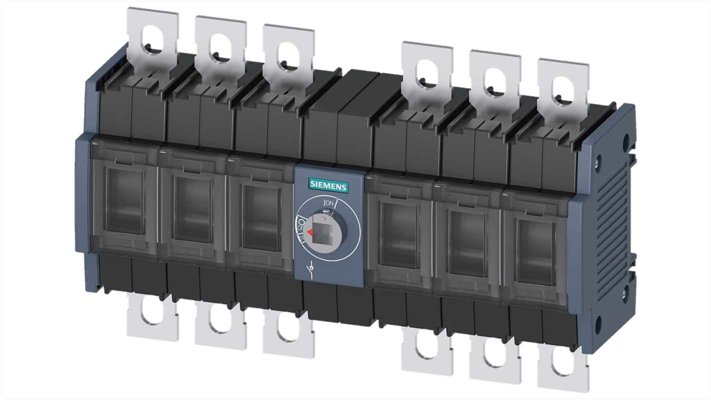 Siemens 6P Pole Switch Disconnector - 100A Maximum Current, 10.8W Power Rating, IP00, IP20