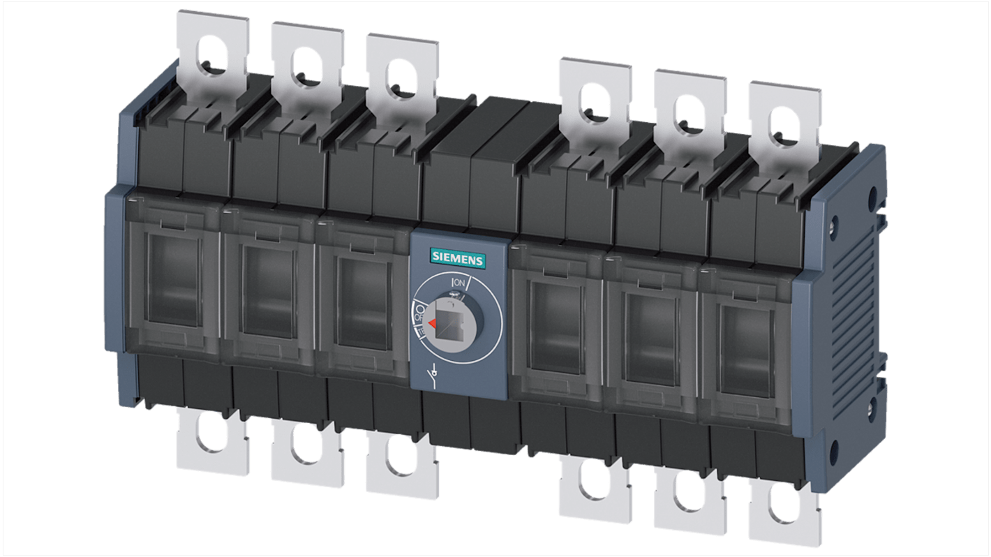 Siemens 6P Pole Switch Disconnector - 160A Maximum Current, 10.8W Power Rating, IP00, IP20