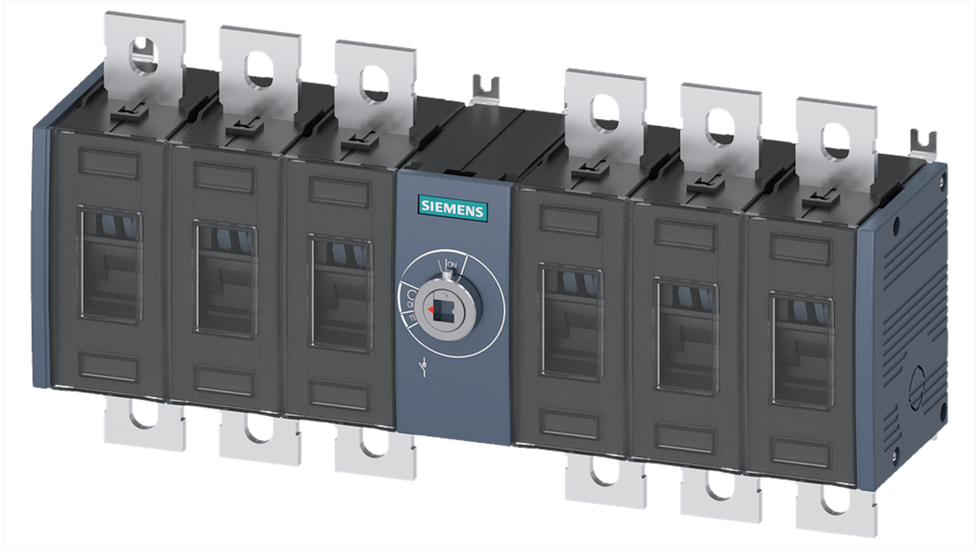 Rozłącznik izolacyjny 6-biegunowy-biegunowy 200A Siemens 10,8W NO