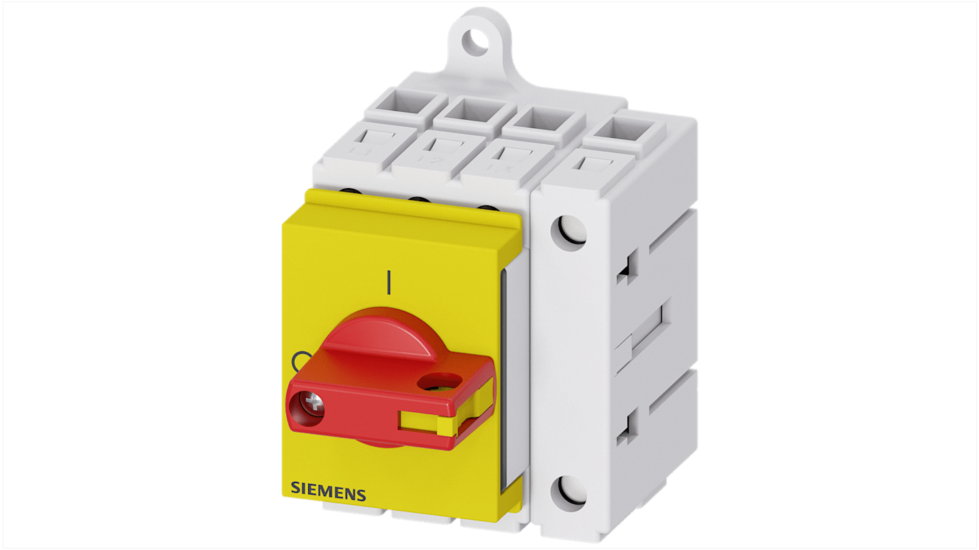 Sezionatore con interruttore Siemens 3LD3030-0TL13 NO, corrente max 16A Integrato, 4, fusibile RK5 SENTRON 3LD3