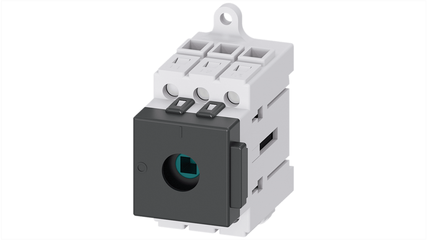 Siemens 3LD3 Trennschalter 3-polig, 25A, 25A, 1 x Schließer, SENTRON Geschlossen, RK5 Sicherungsgröße