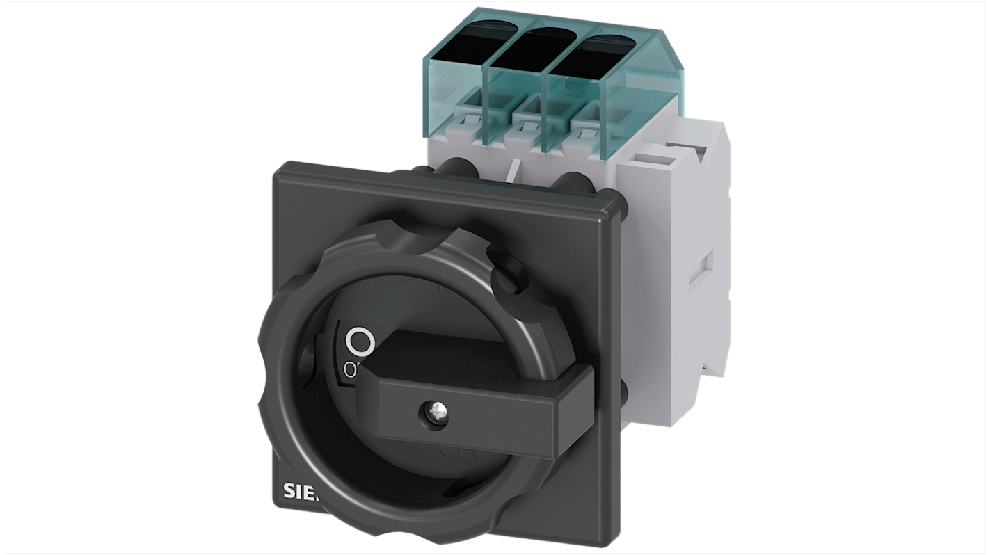 Siemens 3LD3 Trennschalter 3-polig, 25A, 25A, 1 x Schließer, SENTRON Geschlossen, RK5 Sicherungsgröße