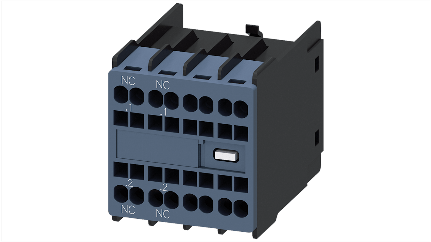 Siemens 3RH Hilfskontakt 2-polig SIRIUS, 2 Öffner Snap-on 10 A, 24 V