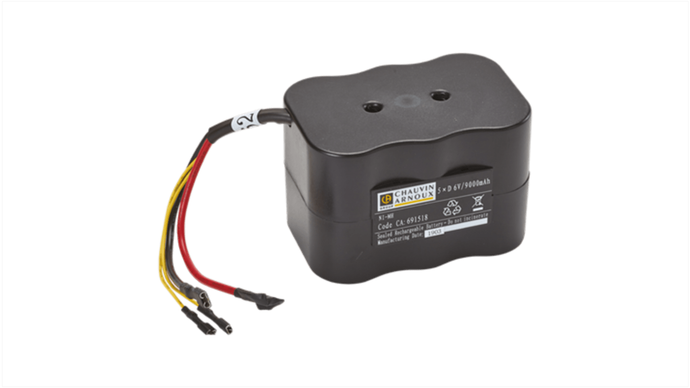 Bloc batterie rechargeable Chauvin Arnoux 6V NiMH 8.5Ah x 8