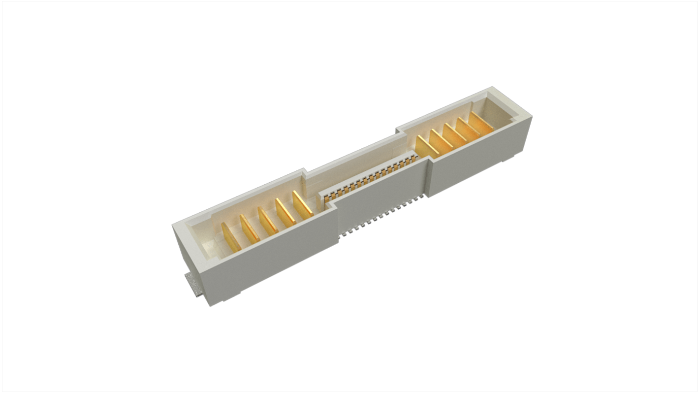 Amphenol ICC ComboStak Series Vertical PCB Header, 40 Contact(s), 2 Row(s), Shrouded